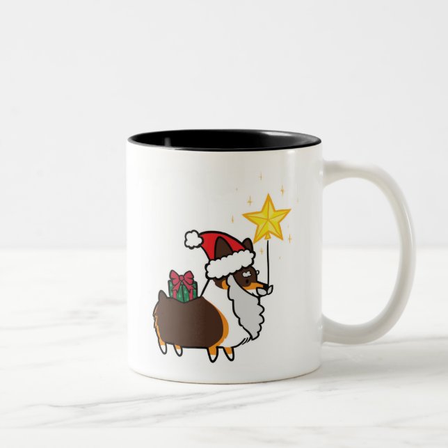 Caneca | CorgiThings do Corgi do papai noel da Tri (Direita)