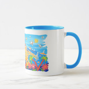 Caneca Cornish da arte do tintureiro de John de St