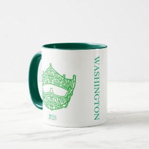 Caneca Coroa Americana Nome Personalizado Mug