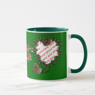 Caneca Coroa de coração em verde