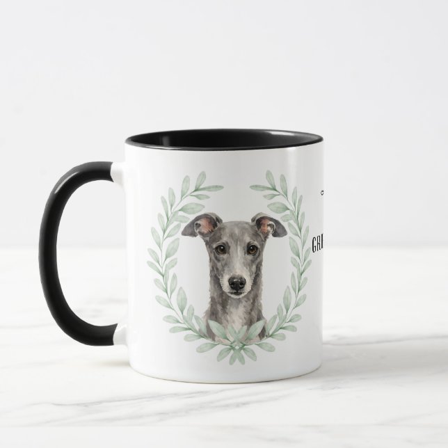 Caneca Coroa de Eucalipto Galgo Monograma (Esquerda)