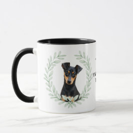 Caneca Coroa de Eucalipto Manchester Terrier Monograma