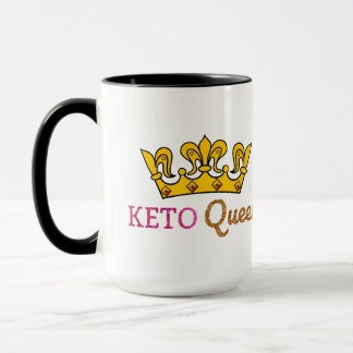 Caneca Coroa engraçada da rainha do Keto