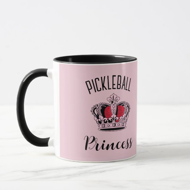 Caneca Coroa princesa-de-picleball rosa (Esquerda)