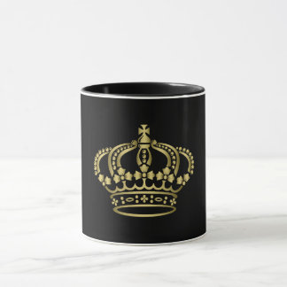 Caneca Coroa Rainha Dourada Luxuosa