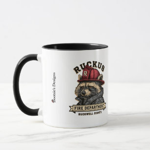 Caneca Corpo de Bombeiros de Ruckus Rowdy Tem Perguntas