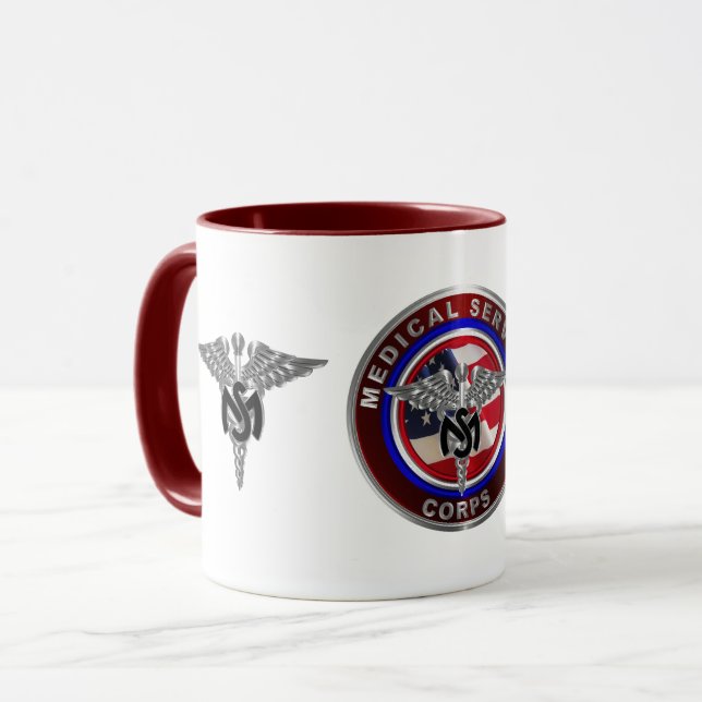 Caneca Corpo de Serviço Médico (Frente Esquerda)