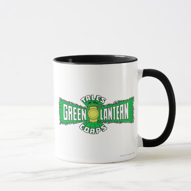 Caneca Corpo Lanterna Verde - Logotipo Verde (Direita)