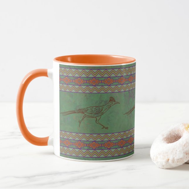 Caneca Corredor da Estrada do Sudoeste Sagebrush Verde (Com Donut)