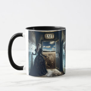 Caneca Corredor de Saída de Garota Fantasy Cute