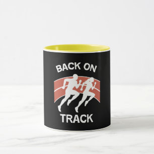 Caneca Corredores de Pista Atlética Atletas de Pista