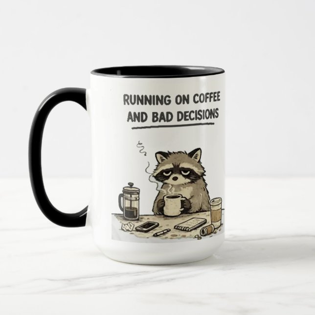 Caneca correndo com café (Esquerda)