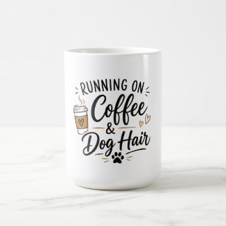 Caneca Correndo em Café e Pelo de Cachorro