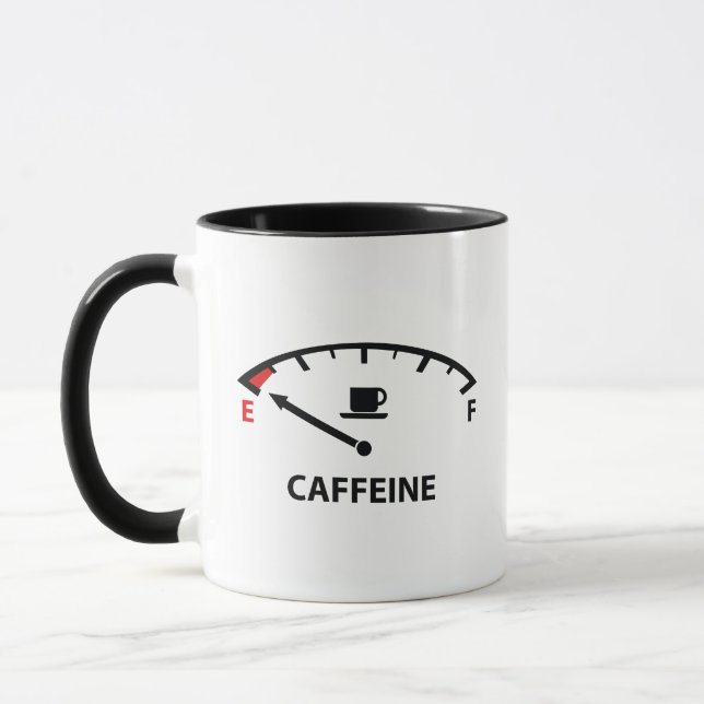 Caneca Correndo Vazio : Cafeine Coffee Mug (Esquerda)