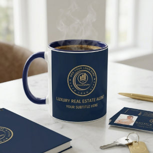Caneca Corretor de Imóveis Marca de Propriedade com Log