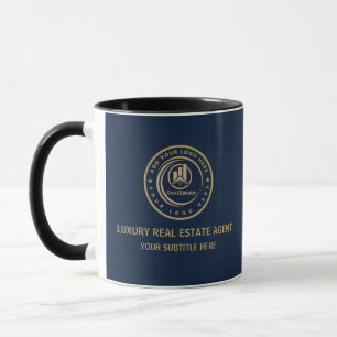 Caneca Corretor de Imóveis Marca de Propriedade com Log