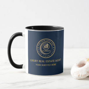 Caneca Corretor de Imóveis Marca de Propriedade com Log