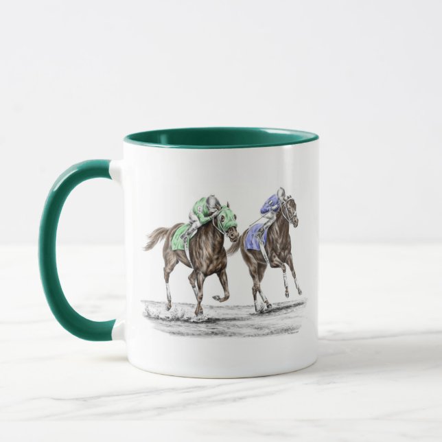 Caneca Corrida de Cavalos Cruzados (Esquerda)