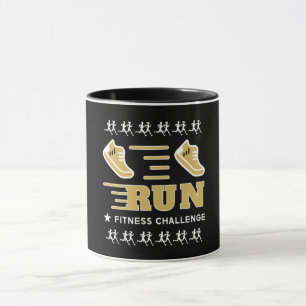 Caneca Corrida Obter Ajustado Suporte Motivacional Mug Ba