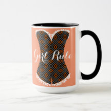 Corset Geométrico 15 oz Ringer Mug