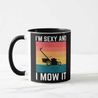 Caneca Corte de Grama Paisagismo, Eu Sou Sexy e Eu Coto,