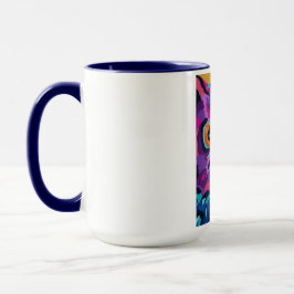 Caneca Coruja abstrata