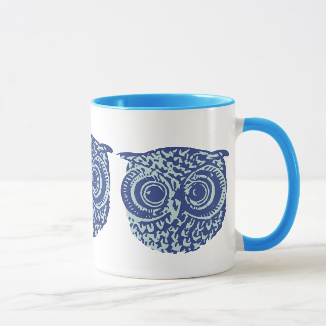 Caneca Coruja Azul (Direita)