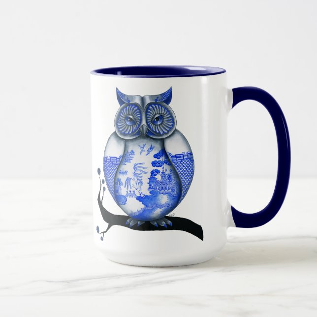 Caneca Coruja Azul (Direita)