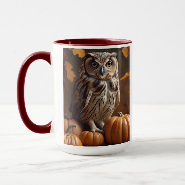 Caneca Coruja de Outono (Esquerda)