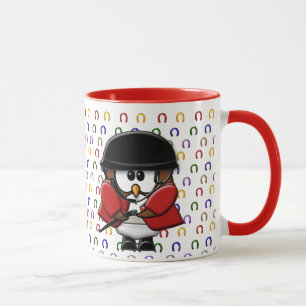 Caneca coruja do cavaleiro do cavalo