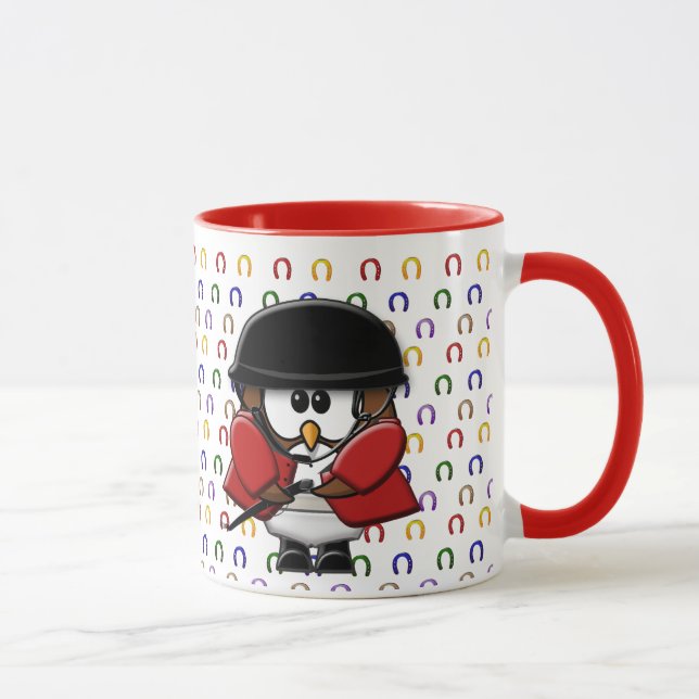 Caneca coruja do cavaleiro do cavalo (Direita)