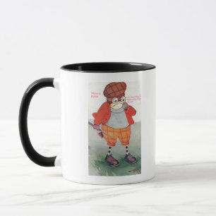 Caneca Coruja Golfing que nota A palavra é de prata e o