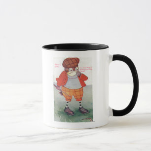Caneca Coruja Golfing que nota A palavra é de prata e o