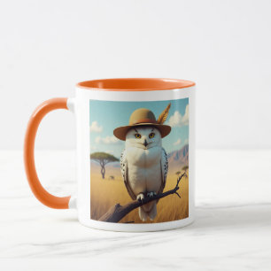 Caneca coruja na áfrica