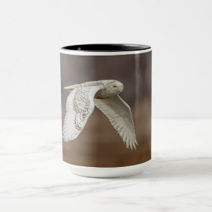 Caneca Coruja nevado em vôo