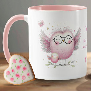 Caneca Coruja Obrigado Professor