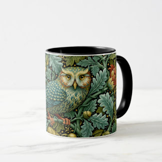 Caneca Coruja Sábia & Hera Pintura no Estilo de William M