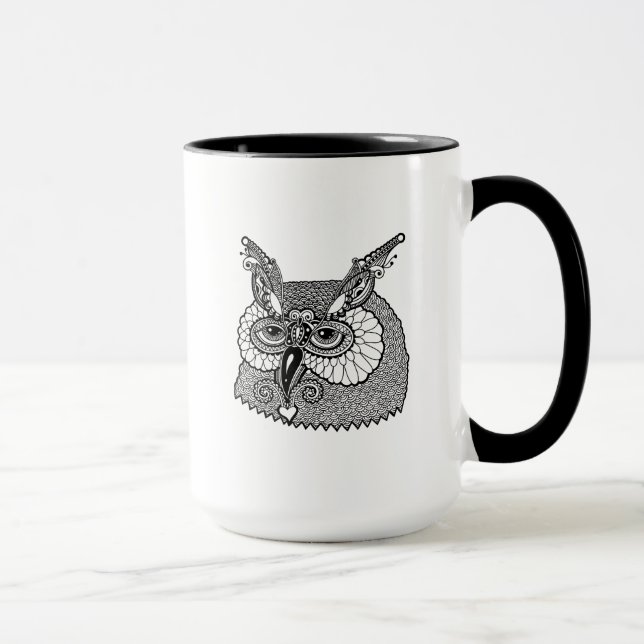 Caneca Coruja Zendoodle principal (Direita)