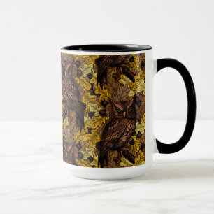 Caneca Corujas de outono