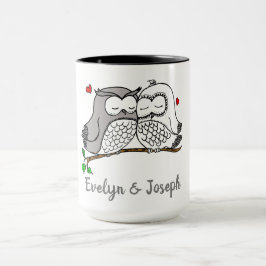 Caneca Corujas Personalizadas Adoram Mug
