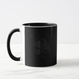 Caneca Corvo, F-Caw-F Pássaro Engraçado Estético Casual