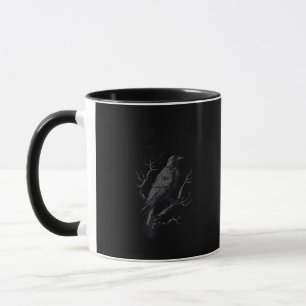 Caneca Corvo, F-Caw-F Pássaro Engraçado Estilo Vintage