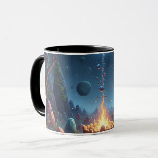 Caneca Cosmic Campfire Magic Forest Coffee Mug