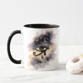Caneca Cosmic Eye of Horus Coffee Mug Ancient Egyptian 