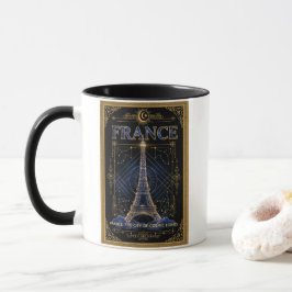 Caneca Cosmic France Eiffel Tower Celestial Art