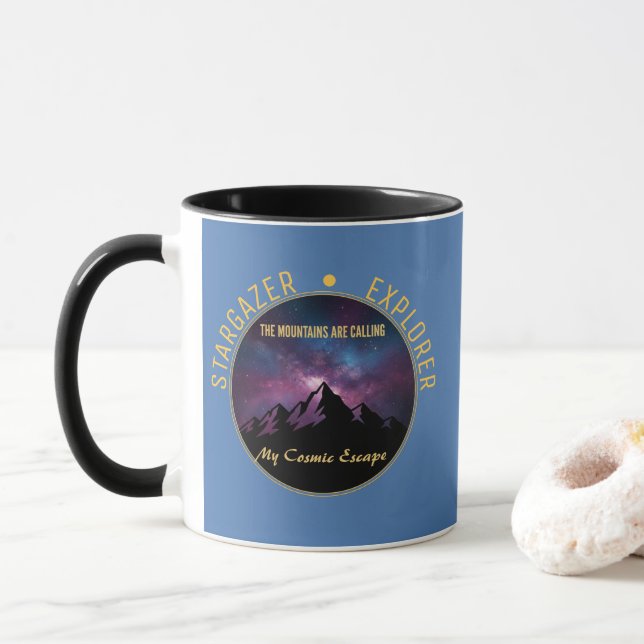 Caneca Cosmic Mountain Calling (Com Donut)