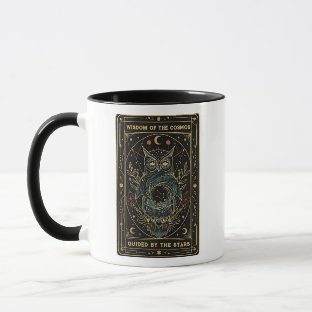 Caneca Cosmic Oracle Owl • Mystical Celestial  (Esquerda)