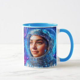 Caneca Cosmonaute futuriste néon