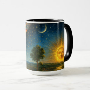 Caneca Cosmos Celestial Derivado da Gravura de Flammarion