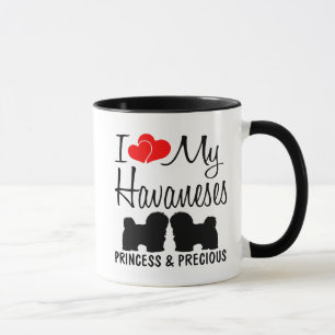 Caneca Costume Adoro Meus Dois Havaneses
